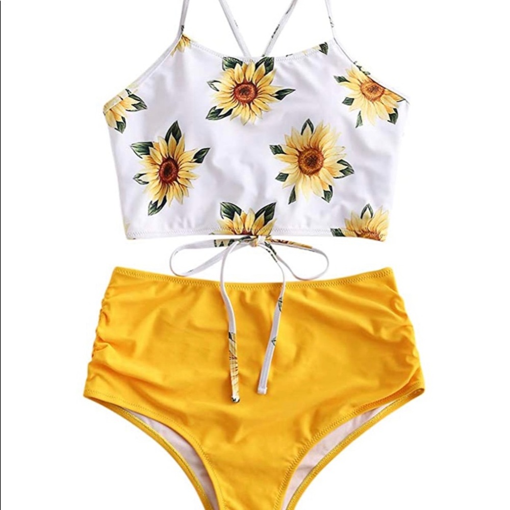 Flower bathing suit